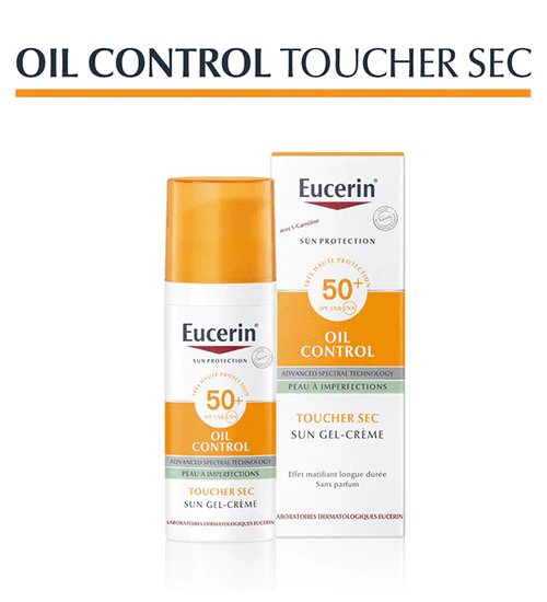 Eucerin Sun Protection Oil Control Sun Gel Crème Toucher Sec SPF50+ 50ml view 1
