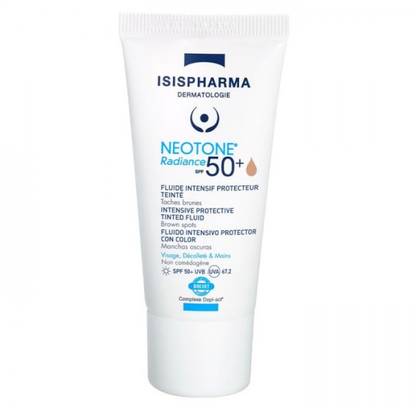 ISISPHARMA NEOTONE Radiance SPF50+ حماية من الشمس وتوحيد لون البشرة 30مل