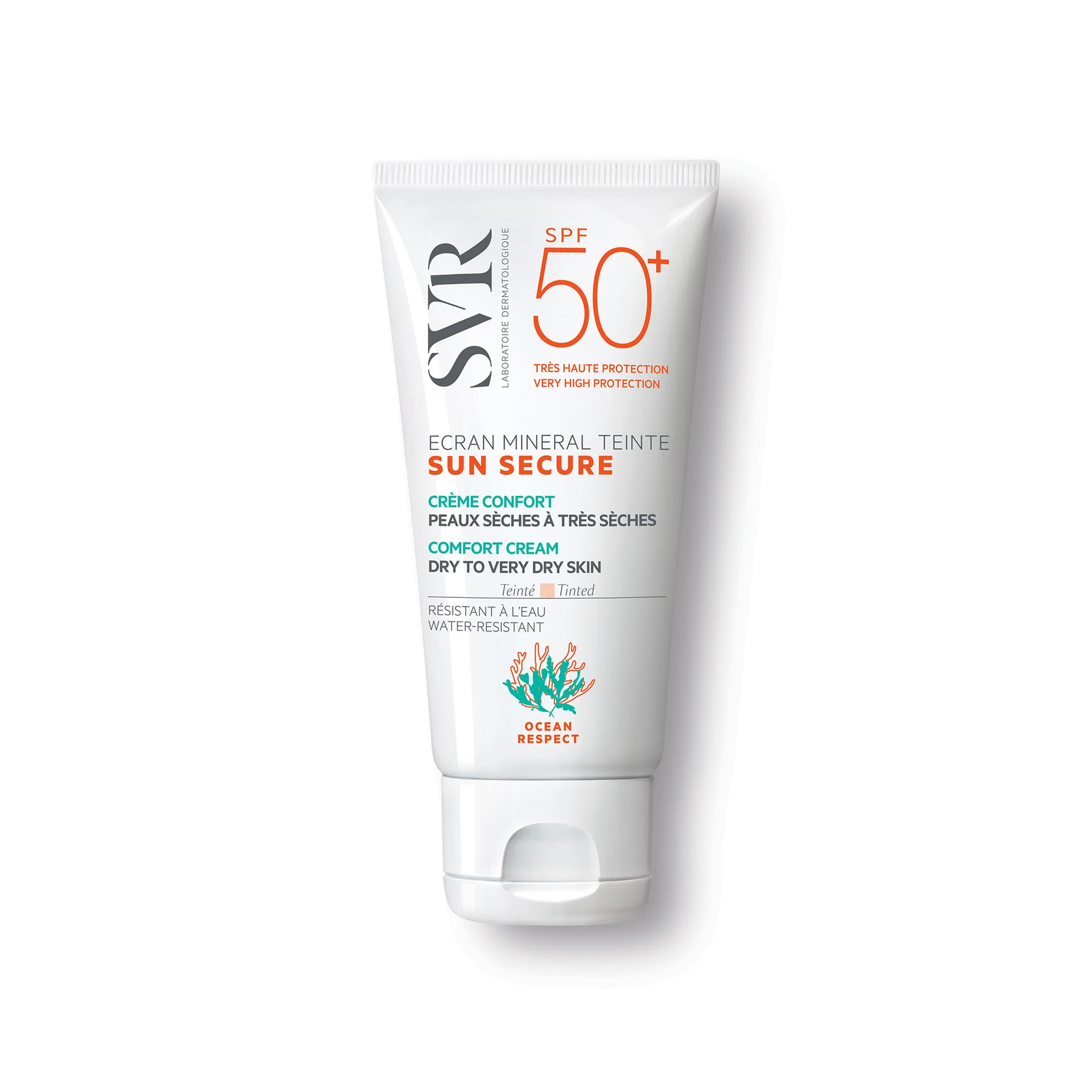 SVR Sun Secure واقي شمسي معدني ملون للبشرة الجافة جداً SPF50+ 50مل view 1